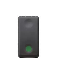 Gewiss-Taste 1p na aux nc grün-run gw21522 System schwarz/schwarz